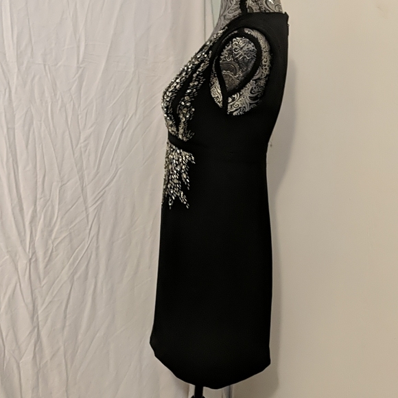 NWT Bebe chiffon and crystal dress - Picture 6 of 11